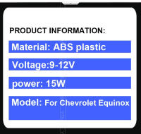 Cargador inalámbrico QI para Chevrolet Equinox 2017-2021 Accesorios de modificación de interior Placa de carga rápida de teléfono 15W Fabricado en China - details 2