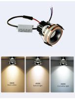 Mini Foco de Punto Recortado 35mm Luz de Techo LED 3W Pequeño Downlight para Interiores - details 3
