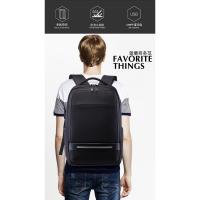 Mochila de negocios informal para hombre, bolso de ordenador de tela Oxford simple - details 3