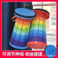 Taburete de pesca plegable, portátil, telescópico, ajustable, retráctil, pequeño, ultraligero, para acampar al aire libre - details 0