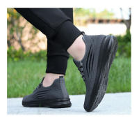 Zapatillas de moda para hombre Zapatillas elásticas ultraligeras y transpirables Suela blanda Zapatos casuales - details 19