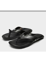 Sandalias retro antideslizantes y resistentes al desgaste para hombre, zapatos de playa transpirables de cuero de gran tamaño, de verano - details 0
