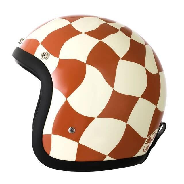 Nuevo Casco de Motocicleta Vintage TT&CO CASCOS 3/4 Abierto, Casco de Moto Jet Scooter, Casco de Motocicleta de Carcasa Pequeña 500TX Capacete