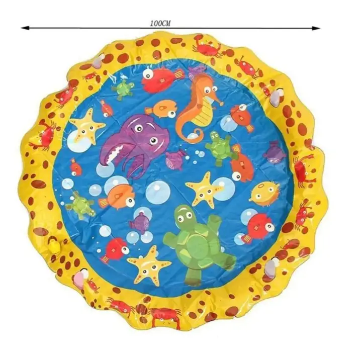 Actividad para niños, rociador de agua, juego al aire libre, alfombra para piscina, juguete para niños, 100/170cm - 1