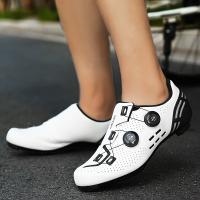 Zapatillas de ciclismo profesionales para hombres compatibles con calas SPD, zapatos deportivos transpirables para montar - details 5