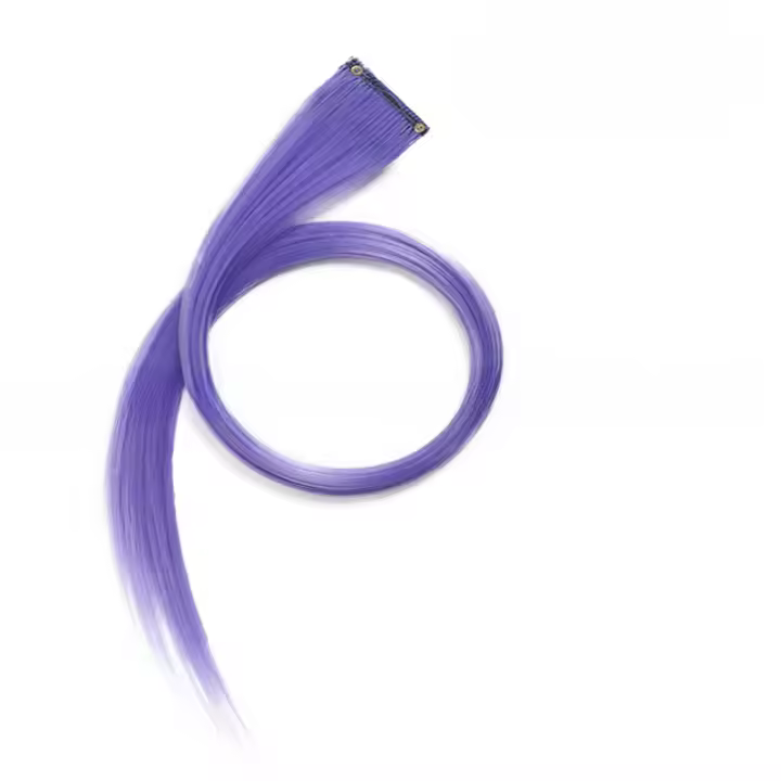 Peluca de Cabello de Color Sólido Estilo rizado, Corte, Teñido de Orejas, Una Pieza, 30 Colores Disponibles - 1