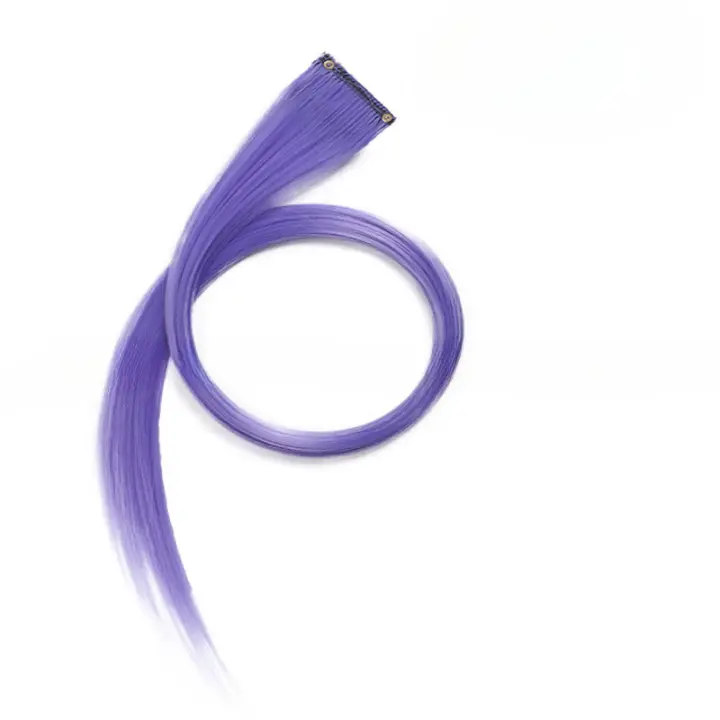Peluca de Cabello de Color Sólido Estilo rizado, Corte, Teñido de Orejas, Una Pieza, 30 Colores Disponibles - 1