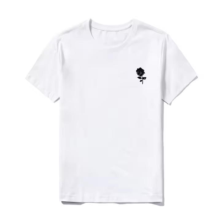 Camiseta de Algodón 100% Suave y Transpirable Ajuste Clásico para Uso Diario Patrón Impreso - 1