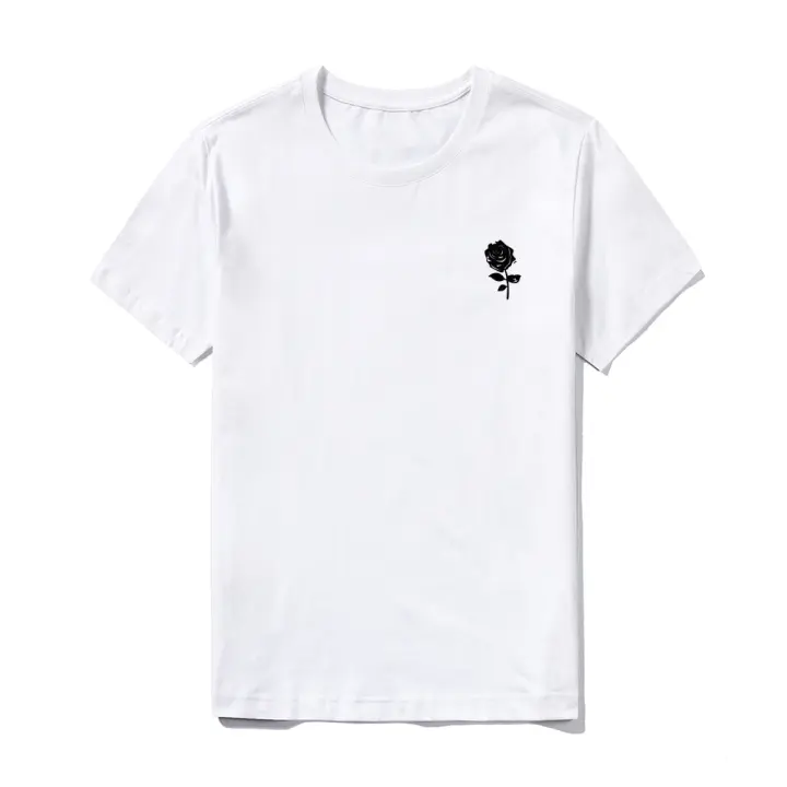 Camiseta de Algodón 100% Suave y Transpirable Ajuste Clásico para Uso Diario Patrón Impreso - 1