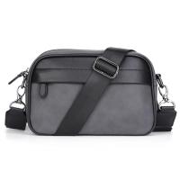 Bolso Cruzado de Hombro para Hombres Cuero PU Diseño a Cuadros Bolso Messenger de Negocios Casual - details 28
