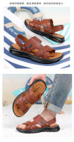Nuevas Sandalias de Hombre de Playa Casuales Piel de Vaca de Primera Calidad - details 13