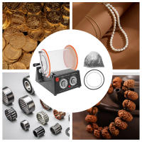 Pulidor de Banco de joyería KT-2000, Kit de máquina pulidora de joyas, 220V, 60W, 1-5 velocidades ajustables, negro, aluminio naranja, cobre - details 3