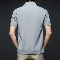 Polo de manga corta liso a la moda para hombre, top de verano cómodo y transpirable - details 12