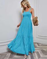 Vestido casual de moda primavera-verano con tirantes finos a rayas para mujer - details 10
