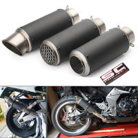 51mm/60mm/63mm Universal Motorcycle Exhaust Muffler Tailpipe SC project Canister Tail Pipe Stainless Carbon fiber 2Inches - details 0