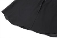 BUNO-Vestido camisero multicapa con dobladillo de hoja de loto para mujer, temperamento de moda - details 11