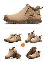 Zapatos de trabajo de seguridad para construcción y soldadura anticompresión para hombre, resistentes al desgaste, indestructibles, para uso en exteriores - details 10