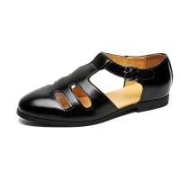 Sandalias de cuero suave de Pu, zapatos de playa cómodos hechos a mano, correa de hebilla de verano para hombre, zapatos casuales para exteriores - details 0
