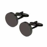 Gemelos innovadores de alta calidad con diseño suave dibujado con láser de acero inoxidable, joyería comercial para bodas - details 13