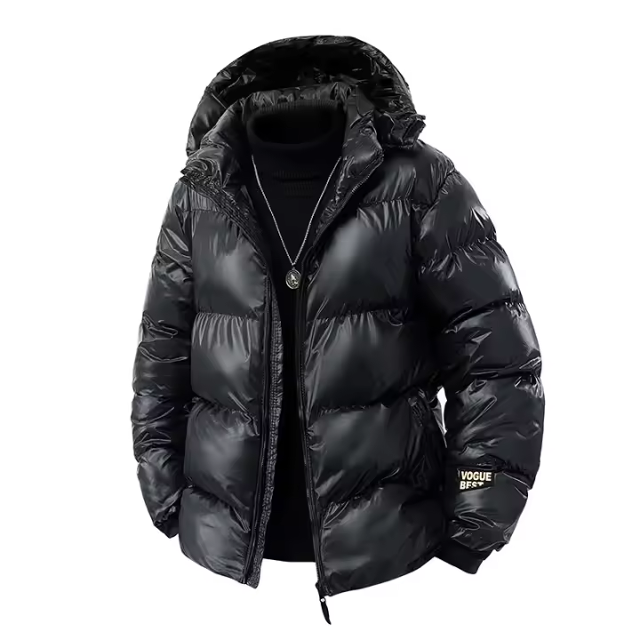 Abrigo Parka con Capucha para Hombres CHAIFENKO Abrigo de Invierno Grueso, Suelto, A Prueba de Viento, Cómodo - 1