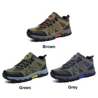 Zapatos de senderismo para hombre, zapatillas antideslizantes para caminar, zapatos de escalada de cuero de ante, zapatos para caminar en el campo, zapatos de rastreo al aire libre - details 4