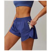 Pantalones cortos de yoga de secado rápido, pantalones cortos de entrenamiento para correr con levantamiento de cadera y cintura alta de doble capa - details 0