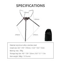 Gastank y soporte para acampar al aire libre, estante para horno desmontable portátil, estufas de aleación de aluminio ajustables en altura, expansión - details 3