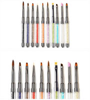 Pinceles de Acrílico para Arte de Uñas KADS Set 10PCS con Mango de Cuentas de Cristal Herramientas de Decoración de Manicura DIY - details 5