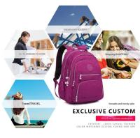Tegaote-mochila escolar para estudiantes, morral de viaje para adolescentes y niños, bolsa de nailon impermeable para ordenador portátil, Unisex, 2024 - details 2