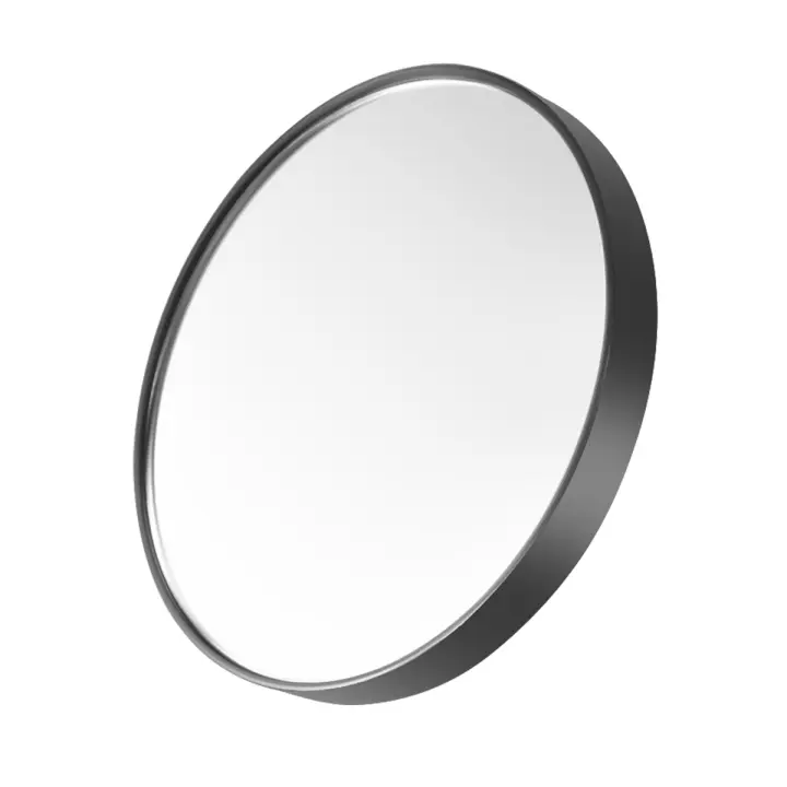 Espejo de maquillaje 10X, espejo de aumento con dos ventosas, herramientas de maquillaje, espejo redondo, espejo grande, aumento de diez veces, negro - 1