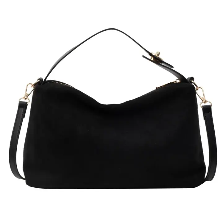Glovento - Bolso Tote Vintage Piel Gamuza Mate, Bandolera Bajo Brazo Multiway 2024, Diseño Exclusivo Invierno - 1