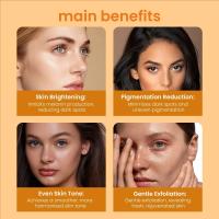 Jabón brillante de ácido kójico de cúrcuma y limón, jabón hecho a mano, loción hidratante iluminadora, jabón Facial corporal - details 5