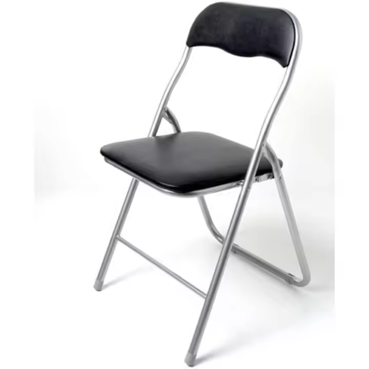 Juego de 6 Sillas Plegables Negro Muebles de Organización - 1
