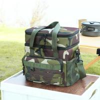 Bolsa térmica táctica para hombre, fiambrera con aislamiento para exteriores, bolsa de almuerzo duradera con aislamiento a prueba de fugas para trabajo, comida, Camping, Picni - details 4