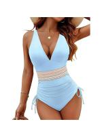 Traje de baño de una pieza para mujer, traje de baño de cintura alta sexy ajustado, bikini de mujer - details 7