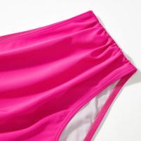 Bikini de Cintura Alta para Mujer 2024 Traje de Baño de Rayas con Cuello en V - details 42
