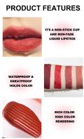 Gloss de Labios de Tubo Cuadrado Impermeable No se Desvanece, Antideslizante, Belleza para la Piel Facial - details 5
