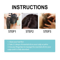 El aceite de esencia denso previene la caída del cabello, repara el cabello dañado, suaviza e hidrata el cabello. - details 3