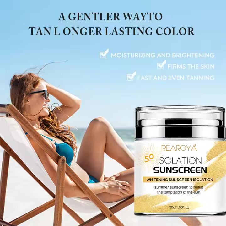 Protector solar blanqueador protección UV protector solar antioxidante crema aislante ligera adecuada para todo tipo de cosméticos para la piel - 1
