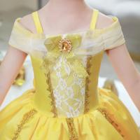 Belle Cosplay Vestido de princesa niñas cumpleaños encanto disfraz niños carnaval fiesta puesta en escena Vestido niños disfraz Vestido - details 21