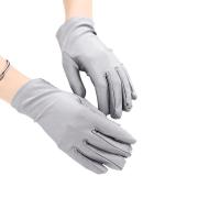 Guantes de satén elásticos para niña, guantes de boda, fiesta - details 11