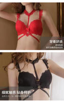 Nuevo conjunto de moda sexy con encaje bordado, cuello halter y lencería de dos piezas. - details 11