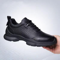 Zapatos de hombre primavera nueva malla de cuero transpirable zapatos para correr juventud al aire libre tendencia zapatos deportivos - details 12