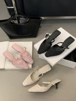 Hada francesa viento punta cabeza bolsa cabeza media zapatillas mujer usando nuevo tacón delgado arrugado zapatillas geniales - details 38
