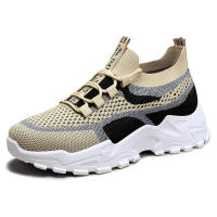 Zapatos de papá ligeros, transpirables, de punto tejido con suela suave para mujer, nueva moda de verano 2025 - details 1