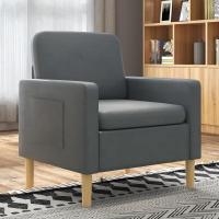 Sofá Moderno de Poliéster con 2 Bolsillos Azul Claro 200 kg de Carga Para Dormitorio Oficina - details 17