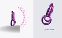 Anillo Vibrador para Pene, Juguetes Sexuales 3 en 1 para Parejas con 10 Modos de Vibración Vibradores de Anillo para Pene, Anillos para Pene Masculino Juguetes Sexuales para Parejas, Estimulador del Clítoris con Vibrador de Bala - details 1