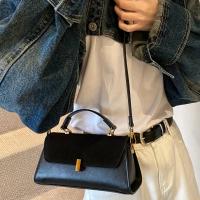 1 bolso elegante de poliéster negro para mujer, bolso cruzado de color sólido con cierre giratorio, correa ajustable, resistente a los arañazos y al desgaste, ideal para ir de compras, citas, viajes de trabajo, bolso pequeño - details 0