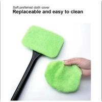 Juego de cepillos de limpieza de parabrisas de automóvil, limpiaparabrisas de automóvil, desempañado de vidrio doméstico y toalla para polvo con mango largo, cepillo de limpiaparabrisas, herramienta de limpieza. - details 4