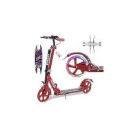 Patinette de Rosa Regulable en Altura Plegable con Correa de Transporte Ruedas LED - details 15
